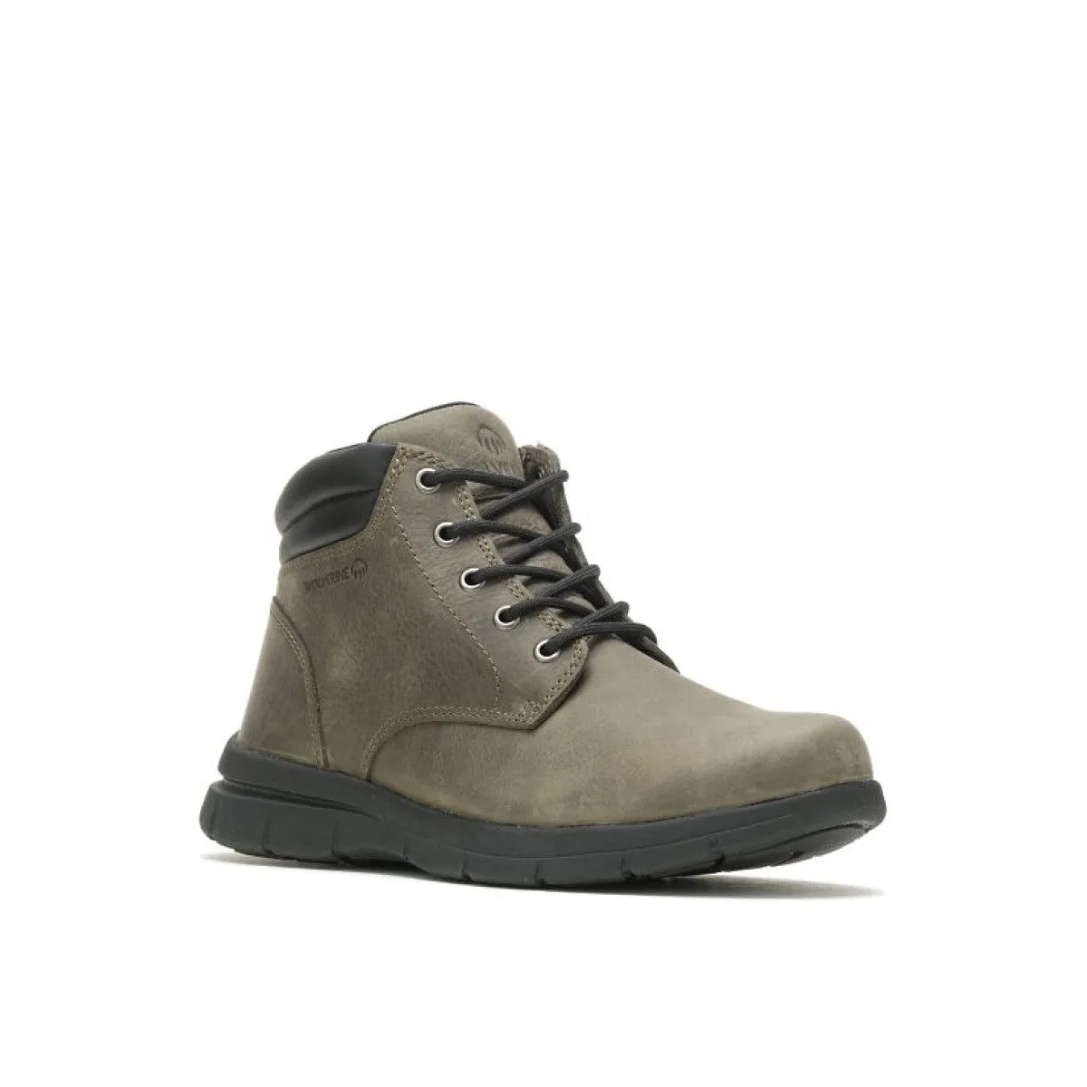 WOLVERINE W880267-EW KARLIN CHUKKA MN'S (Extra Wide) Charcoal Grey Leather Work Boots