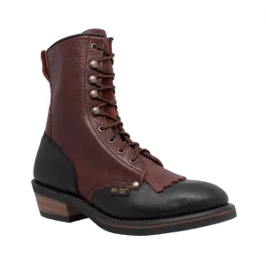 Women's 8" Black/Dark Cherry Packer - 2179