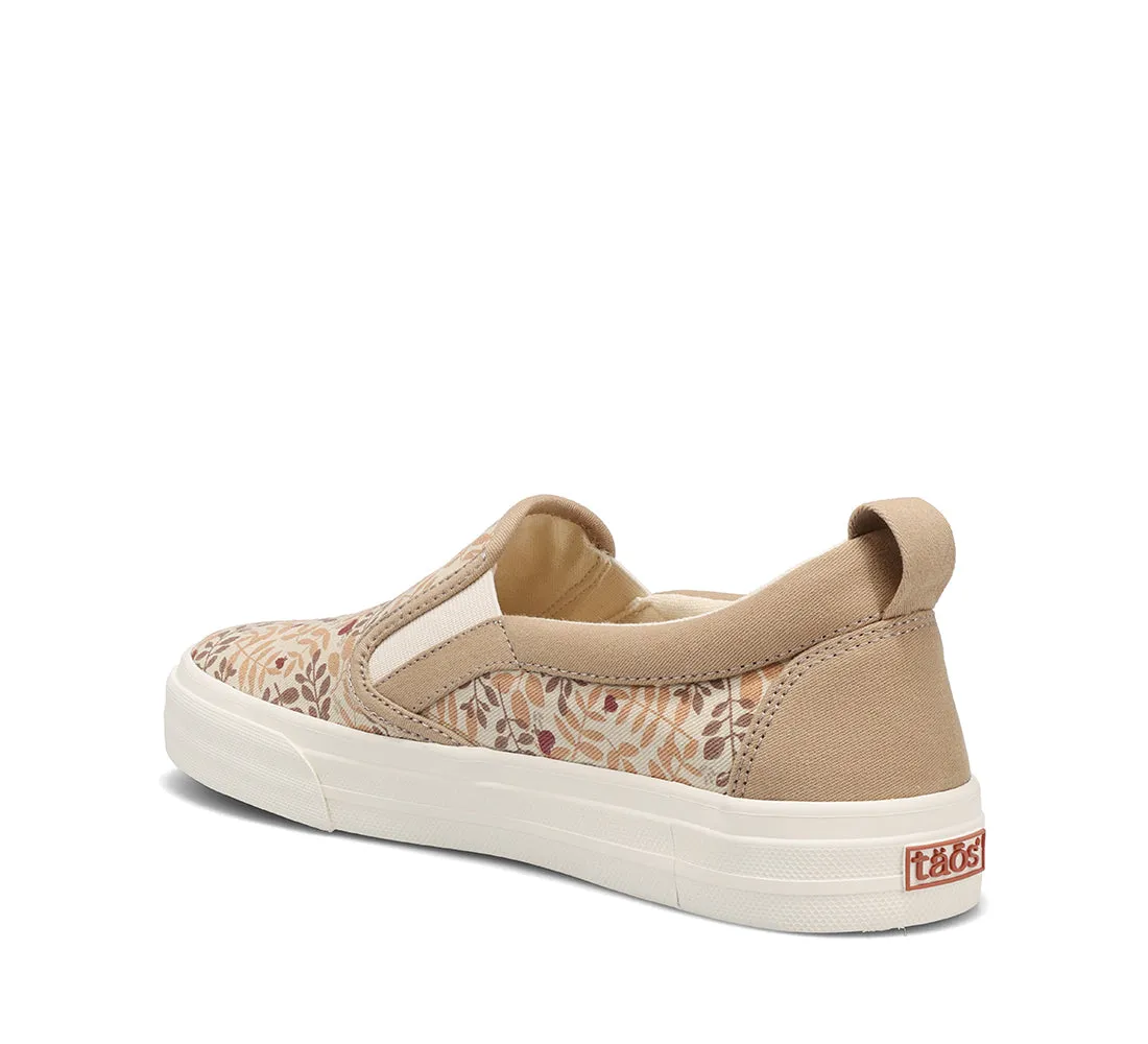 Women's Taos Rubber Soul Color: Tan Branch Multi